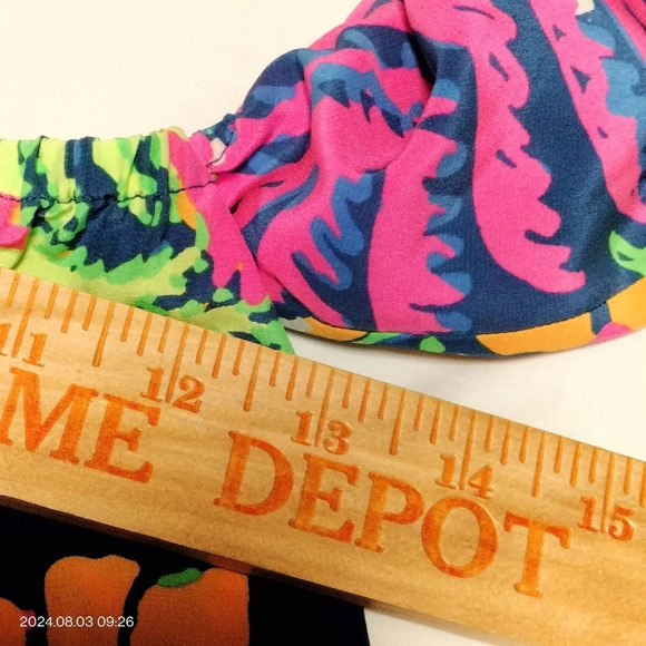 Lilly Pulitzer Nevie off the shoulder Silk top Blouse Boho Lightweight Size XXS - Picture 8 of 9